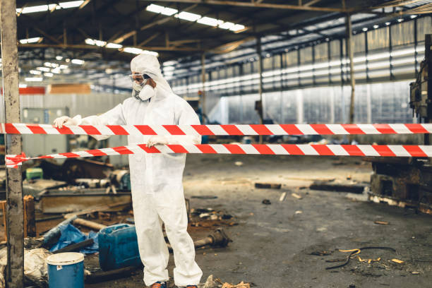 Professional Infectious Disease Decontamination technician working in White Plains, NY
